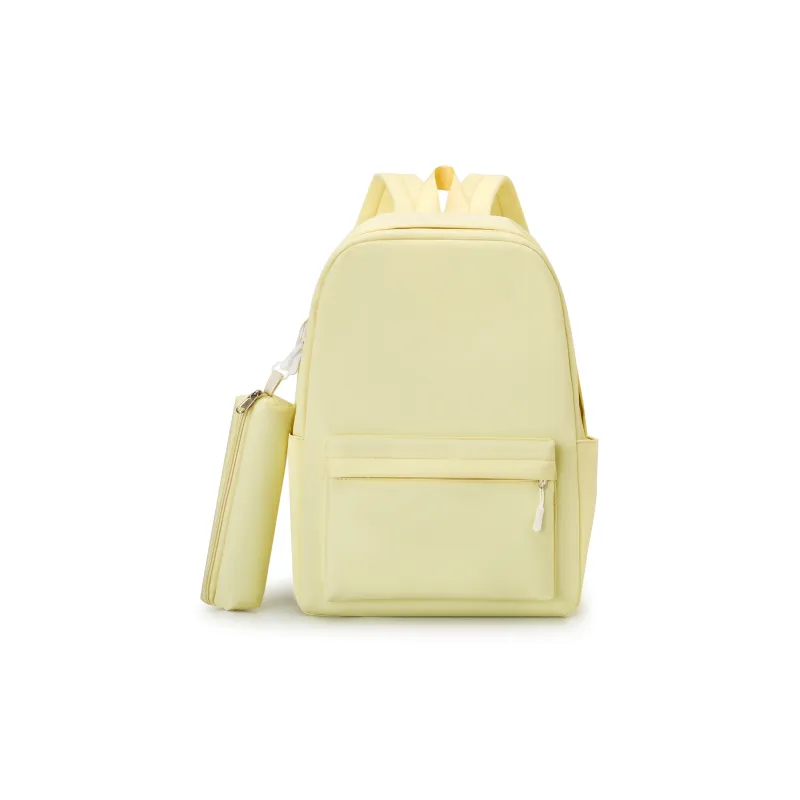 Carissa Nylon Backpack Regular Women's White/Black/Yellow-8