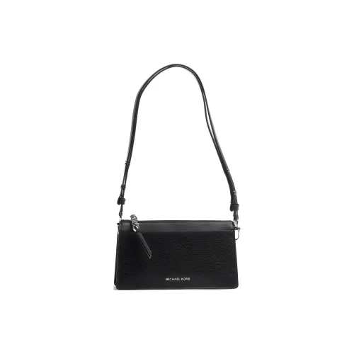 MICHAEL KORS Grain Cow Leather Handbag, Shoulder Bag Women's Black