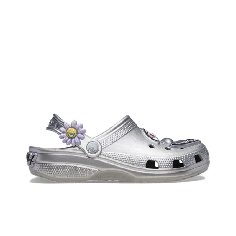 Crocs X Kenny Scharf Classic Clog 'Silver'-1