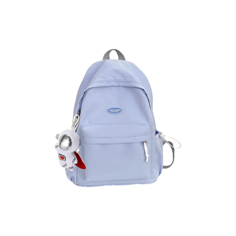LOUIS ROYALN Nylon Backpack Regular Unisex Custard/Cream Green/Blue/Ecru/Black-5