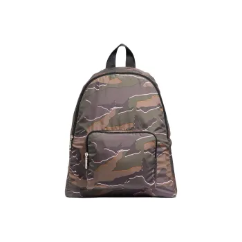 COACH Charter Nylon Backpack Medium Size Men's Brown Camouflage