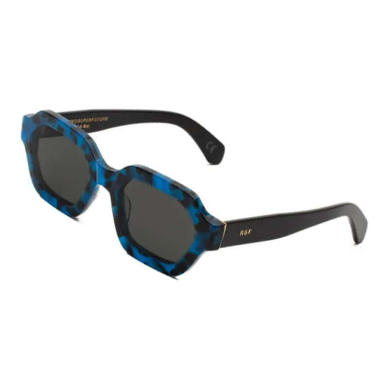 Retrosuperfuture - Irregular Shape Sunglasses Men's Blue-2