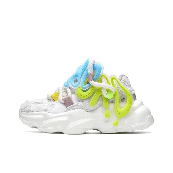 ORD Chunky Sneakers Unisex Low Top White Green