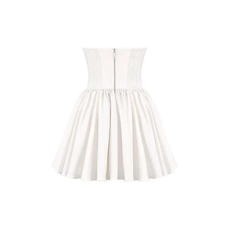 HOUSE OF CB KATHERINE Sleeveless Dress Women's White/White-10