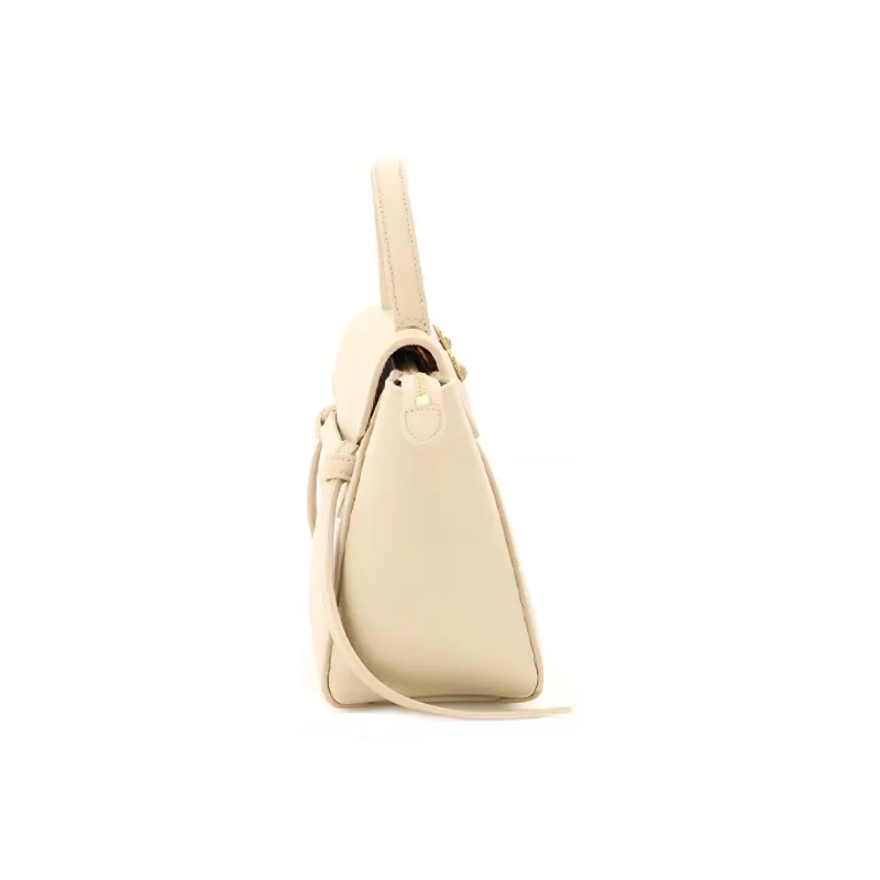 CELINE Grained Calfskin Catfish Bag Handbag Shoulder Bag Crossbody Bag Handbag Women's Ecru-1
