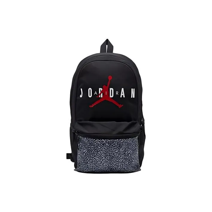 Jordan Polyester Backpack Regular Unisex Black Electronic Print-0