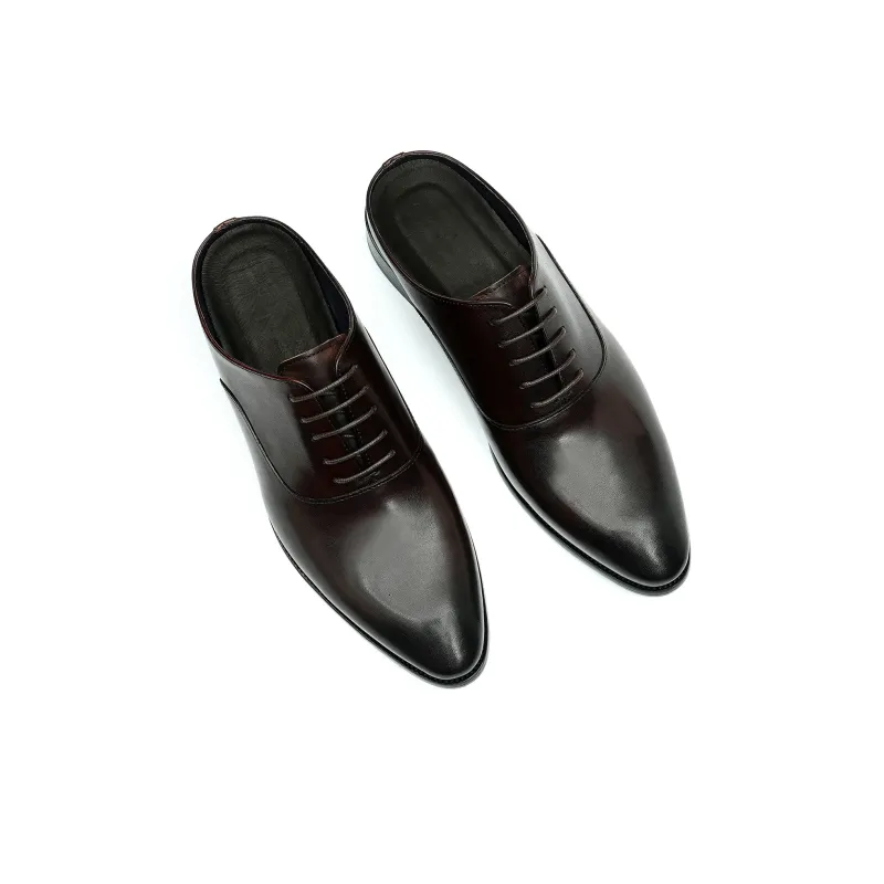 ASTON M.JAZZ Dress Shoes Men Low Top Black/Coffee-3