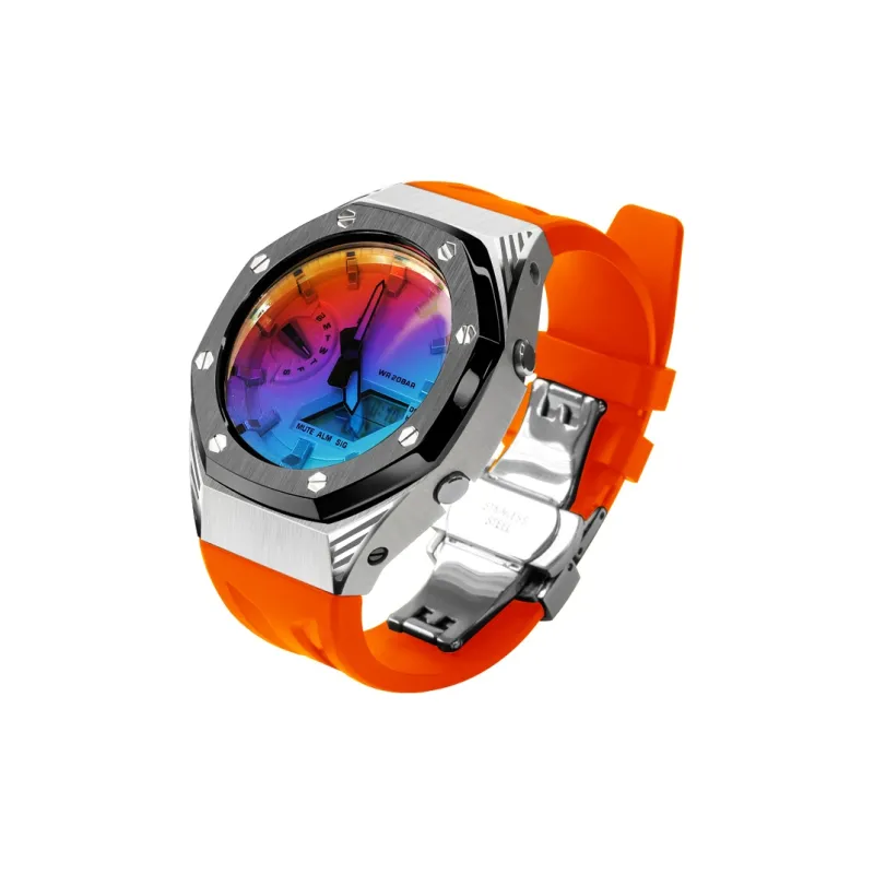 Keppot Compatible With Farm Oak GA 2100 GA 2110 GA B2100 GM 2100 Upgrade Black Panther Watch Cases Unisex-27