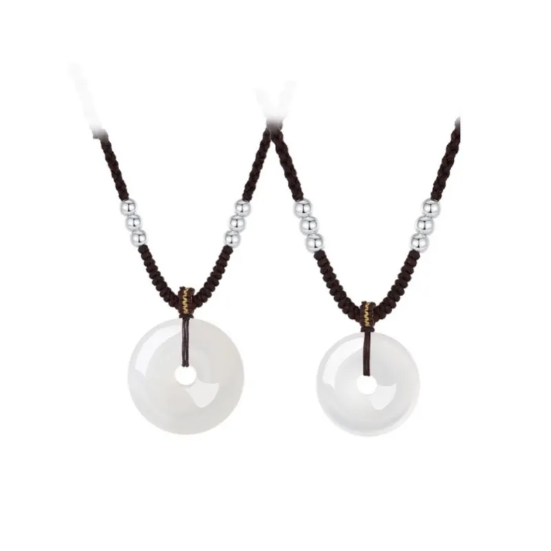 Noritake Chalcedony Jade Necklaces Unisex-6