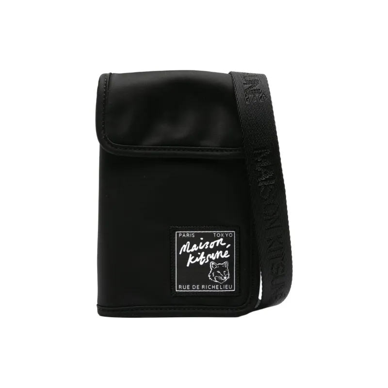Maison Kitsune Logo Patch The Traveller Pouch-0
