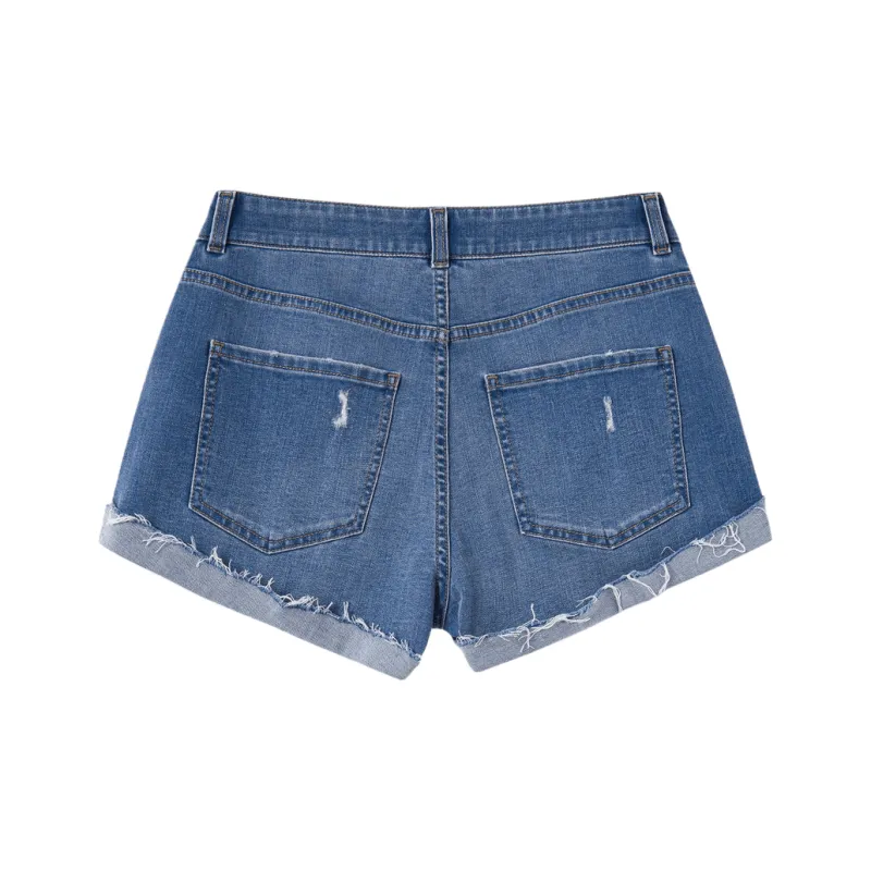 GAP Denim Shorts Women's Dark Blue-1