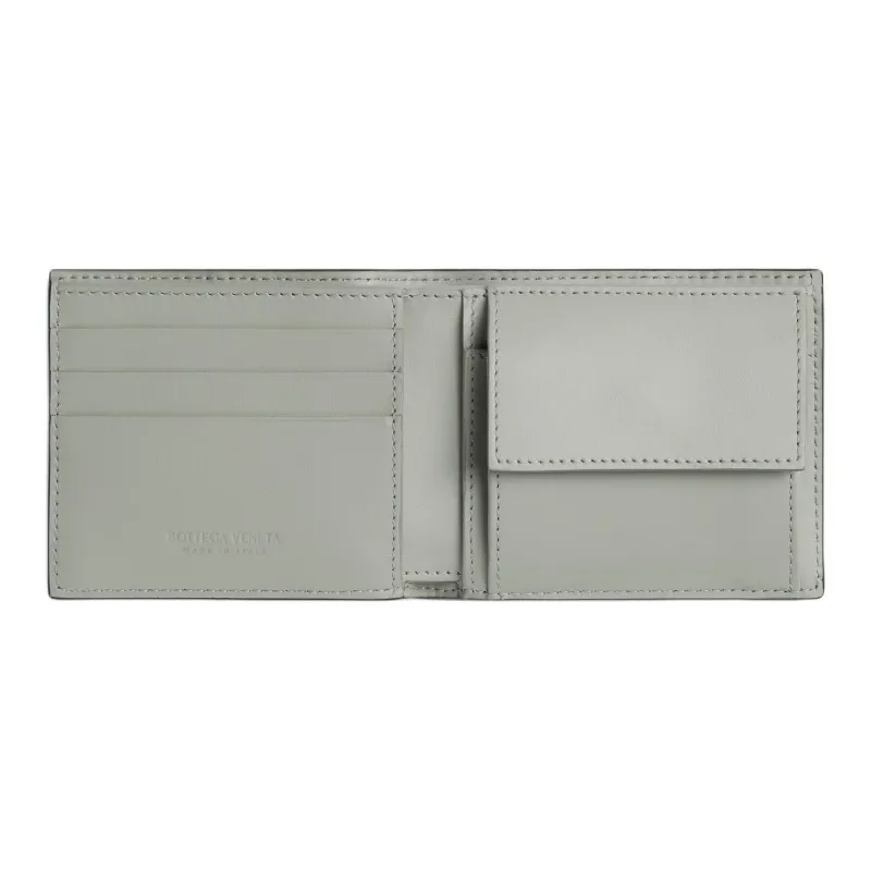 Bottega Veneta Calfskin Wallet Men's Jasper & Agate Gray-2