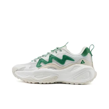 PEAK Tai Ji1.0 Cushioned Wear-Resistant Slip-Resistant Low-Top Casual Shoes Men's Beige White Green