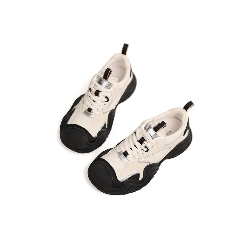 XIAOFAMIAO Fashionable Versatile Running Breathable Mesh Platform Height Increasing Casual Shoes Women's-2