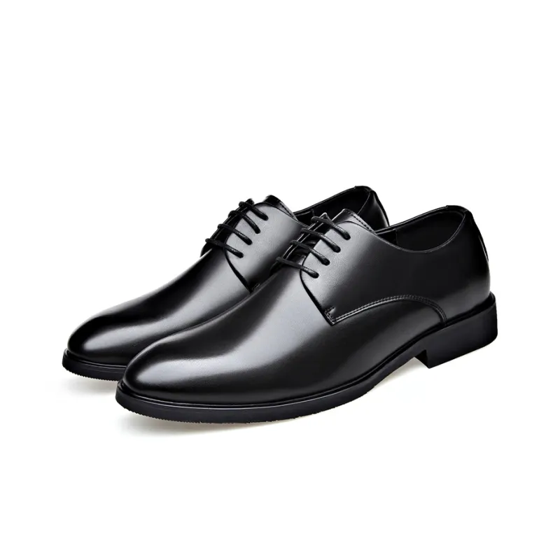 Romon Dress Shoes Men Low Top Black-11