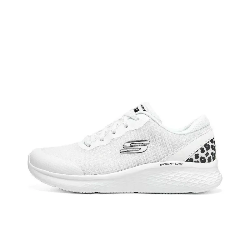 Skechers Women's GO Series Slip Resistant And Breathable Low Top Casual Running Shoes Women's White Black-0