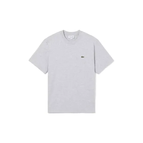 LACOSTE T-Shirts Men Silver Gray