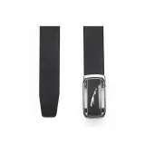 JAGUAR Fashion Business Men's Genuine Leather Automatic Buckle Cow Leather Belt Pants Men's Black Width 3.4cm