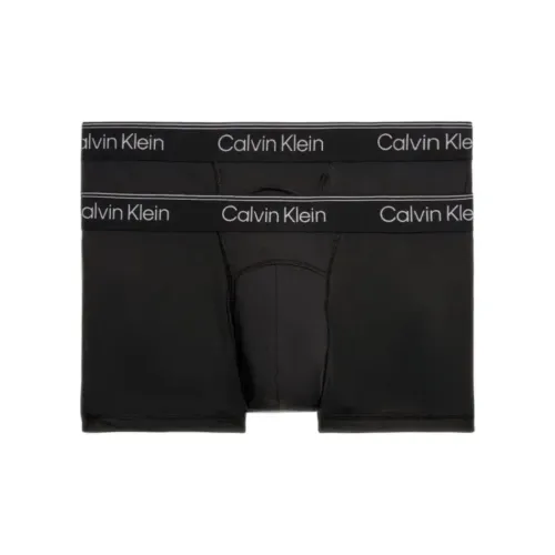CK/Calvin Borsetta LOW RISE TRUNK 2PK Underpants Europe Version Men's 2 Pack Black