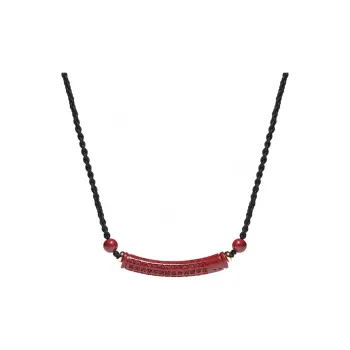 Noritake Reconstructed Cinnabar Necklaces Unisex