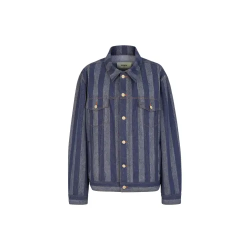 FENDI Denim Jackets Women's Blue