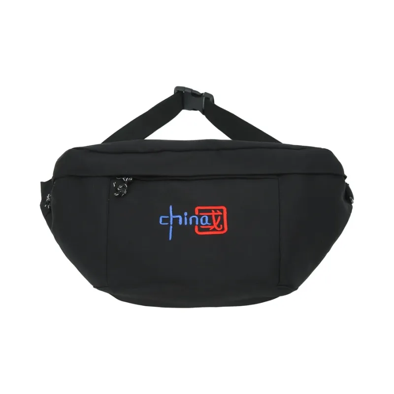 Alcohol Dragon Nylon Crossbody One Shoulder Sling Bags Regular Unisex Black/White/Blue-7