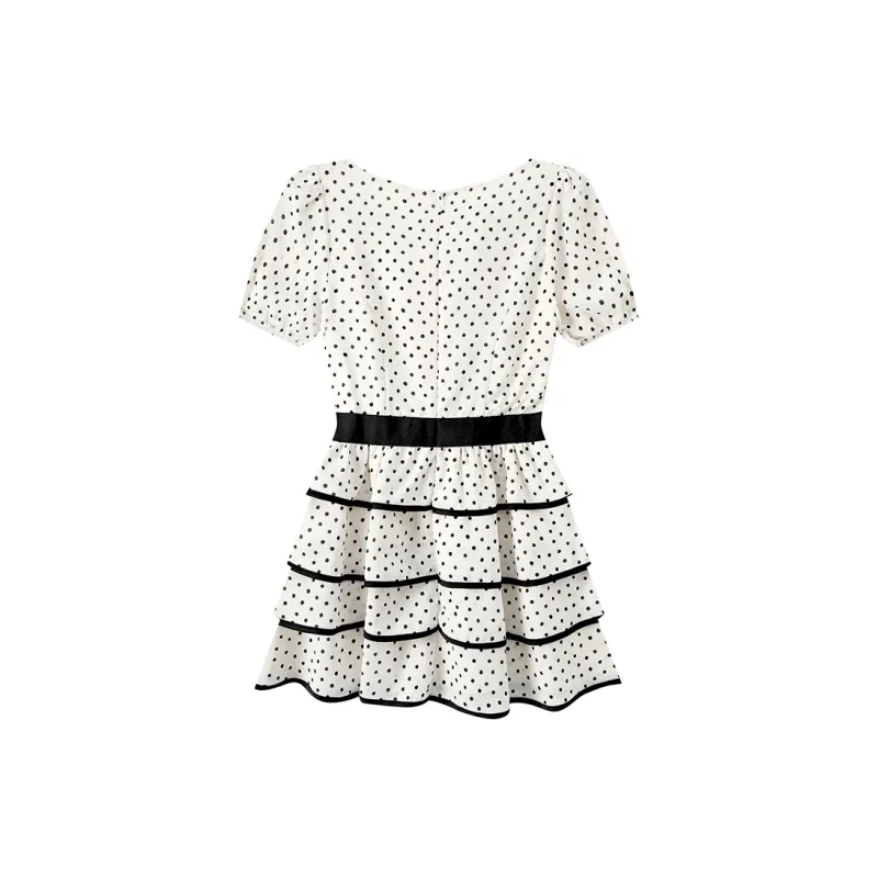 EIDOLON GRAIN Short Sleeved Dress Women's White-1