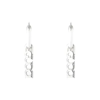 GUCCI 925 Sterling Silver Earrings Unisex Silver