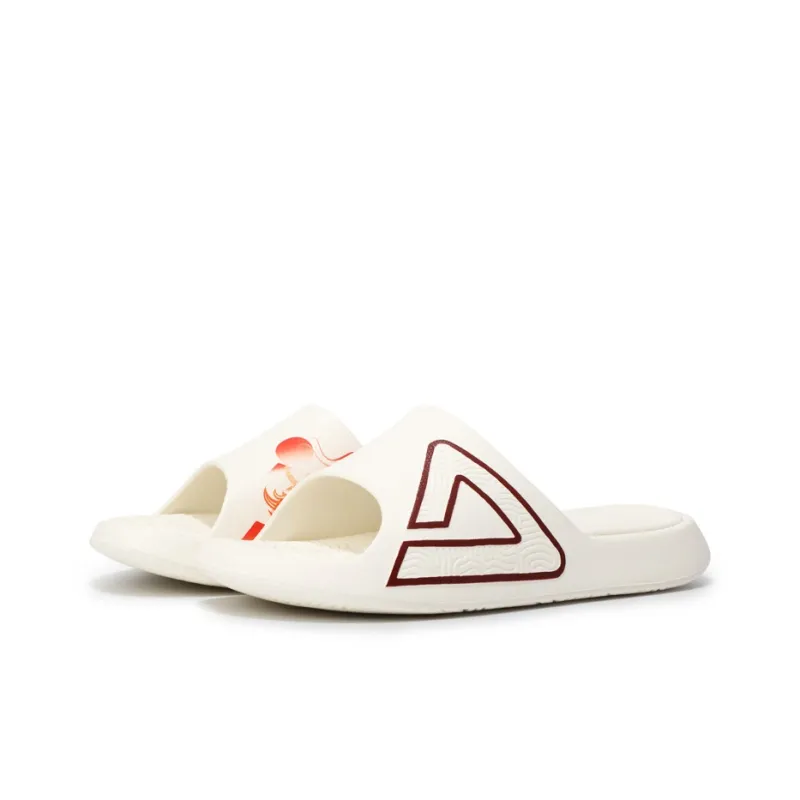 PEAK Rubber Sole Slide Slippers Unisex Ecru-3