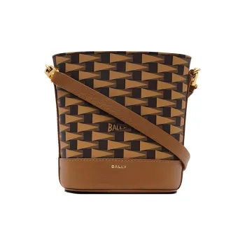 BALLY TPU Bucket Bags Crossbody Bag, Shoulder Bag Women's Multiple Browns