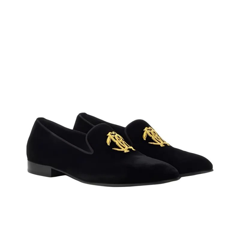 Roberto Cavalli Loafers Men's Black Gold-2