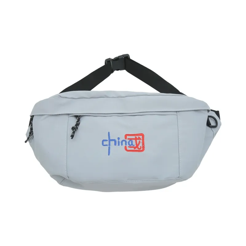 Alcohol Dragon Nylon Crossbody One Shoulder Sling Bags Regular Unisex Black/White/Blue-0