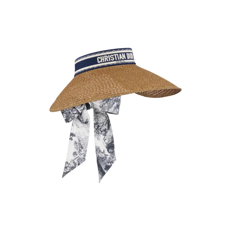 DIOR Paper Polyester Sun Protection Hats Unisex Multicolor-2