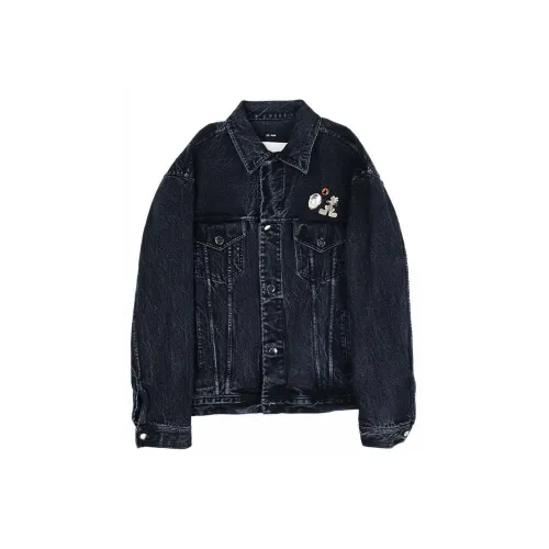 SONG FOR THE MUTE Denim Jackets Men Black