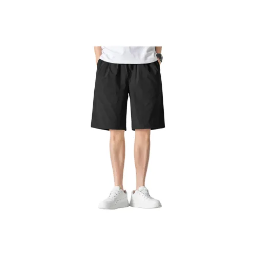 Tonlion Casual Shorts Men Black