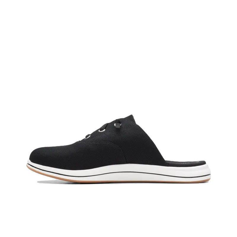 Clarks Rubber Sole Wrap-toe Slippers Women's Black-1