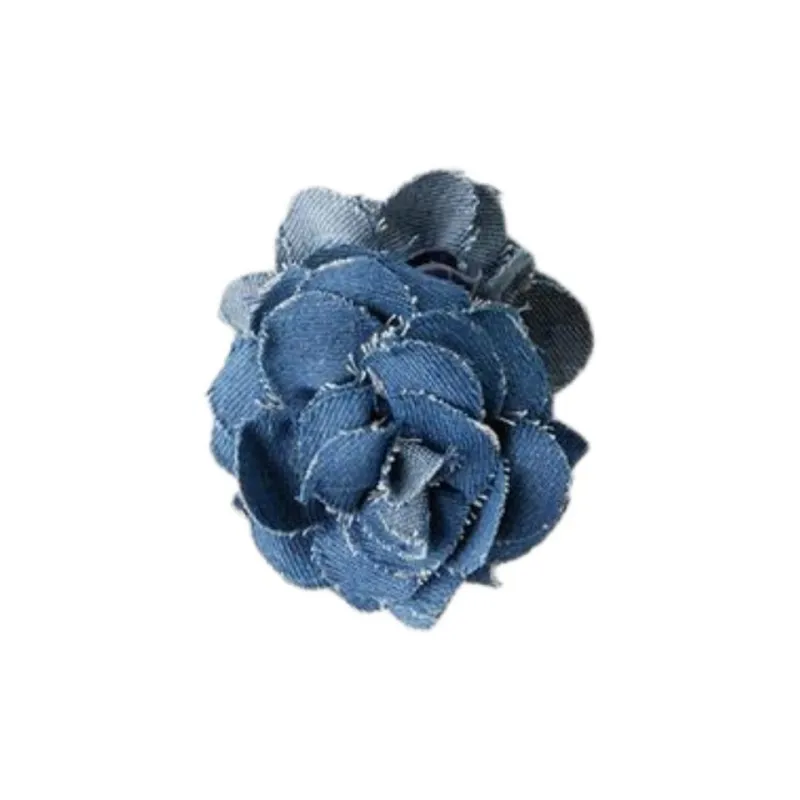 ZARA Cotton Hair Clips Unisex Blue-0
