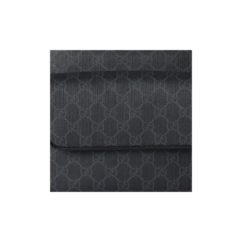 GUCCI GG Supreme Canvas With Leather Canvas Bag, Shoulder Bag, Crossbody Bag Trumpets Men's Black-7