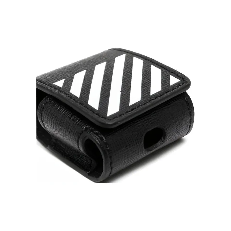 OFF WHITE Airpods Case Diag Black-3