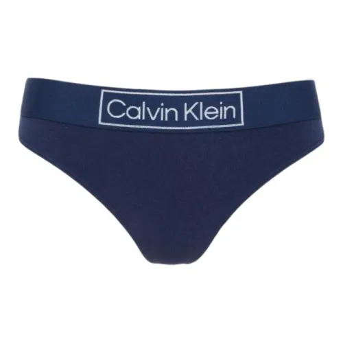 CK/Calvin Klein THONG Underpants Europe Version Women's 1 Pack Navy Blue