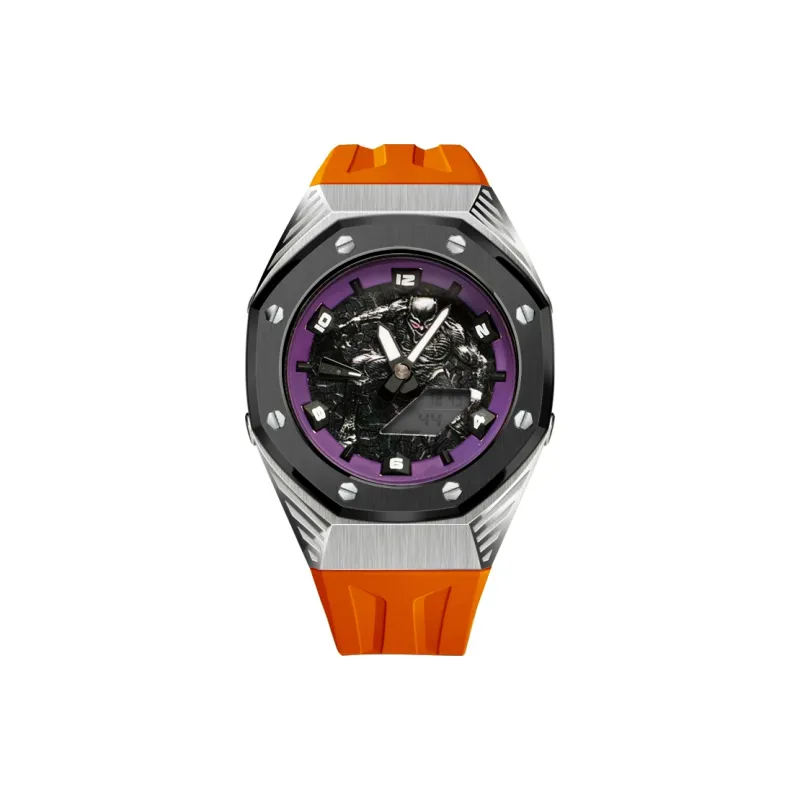 Keppot Compatible With Farm Oak GA 2100 GA 2110 GA B2100 GM 2100 Upgrade Black Panther Watch Cases Unisex-26
