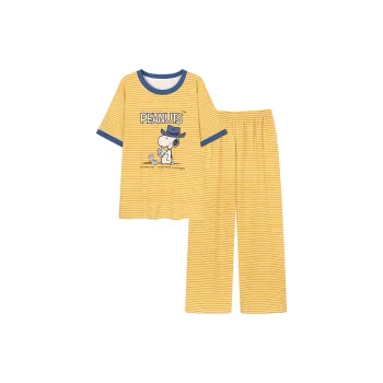 GOSO Pajama Set Women's Yellow Shades