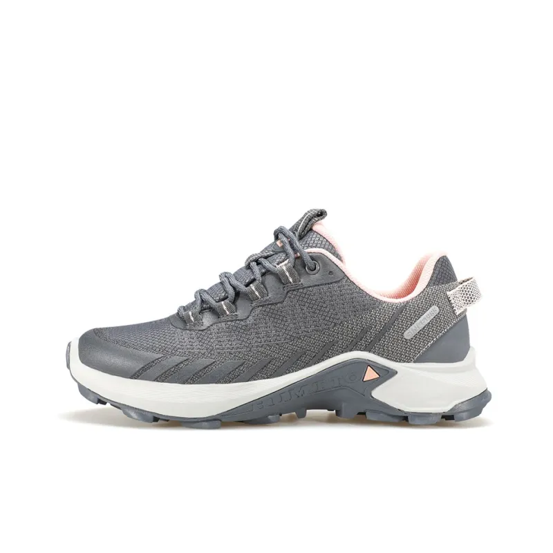 HUMTTO Slip Resistant Breathable Lightweight Low Top Trekking Shoes Women's Gray Smoke Pink-0
