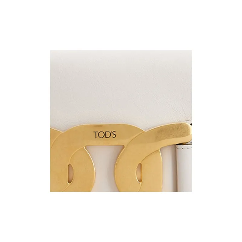 TOD'S KATE Smooth Leather Shoulder Bag Crossbody Bag Mini Women's White-4