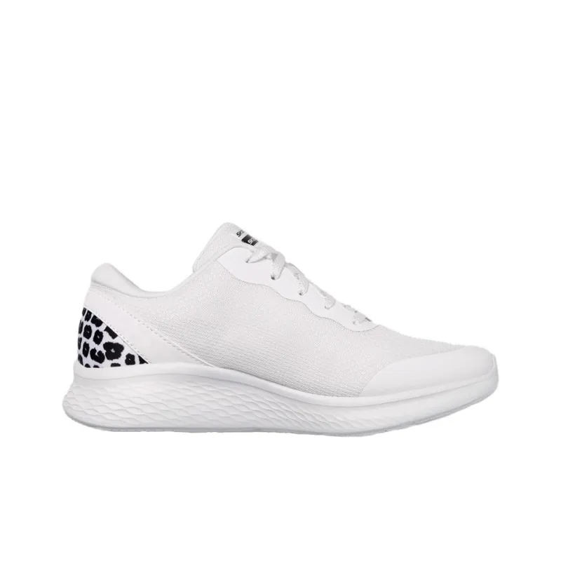 Skechers Women's GO Series Slip Resistant And Breathable Low Top Casual Running Shoes Women's White Black-1