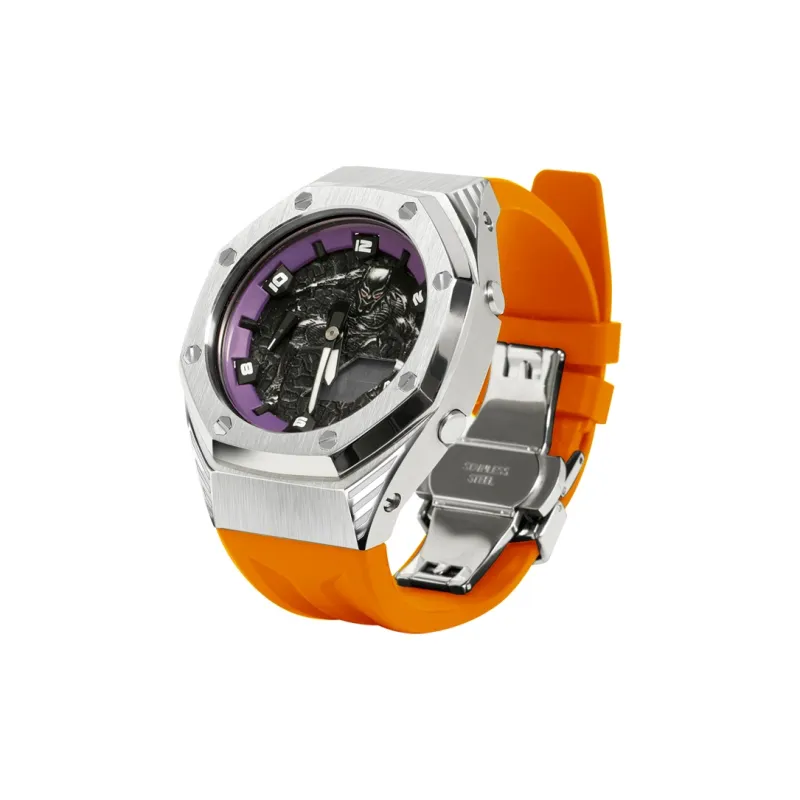 Keppot Compatible With Farm Oak GA 2100 GA 2110 GA B2100 GM 2100 Upgrade Black Panther Watch Cases Unisex-12