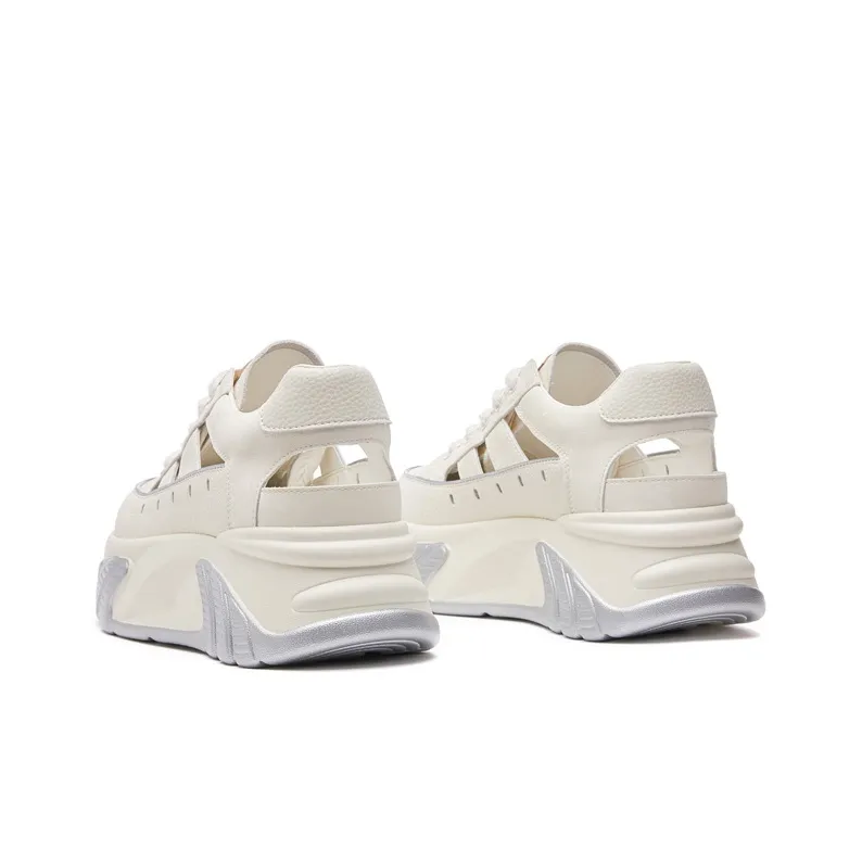 LINGPAO Breathable Low-Top Chunky Sneakers Women's-3