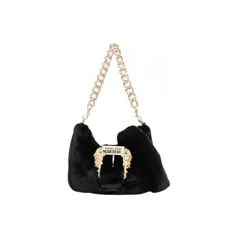 VERSACE JEANS COUTURE Polyester Handbag Shoulder Bag Women's Black-0