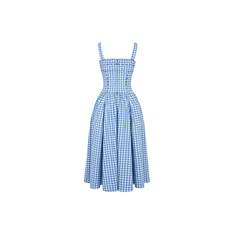 HOUSE OF CB VIVIEN Slip Dress Women's BLUE/Blue-1