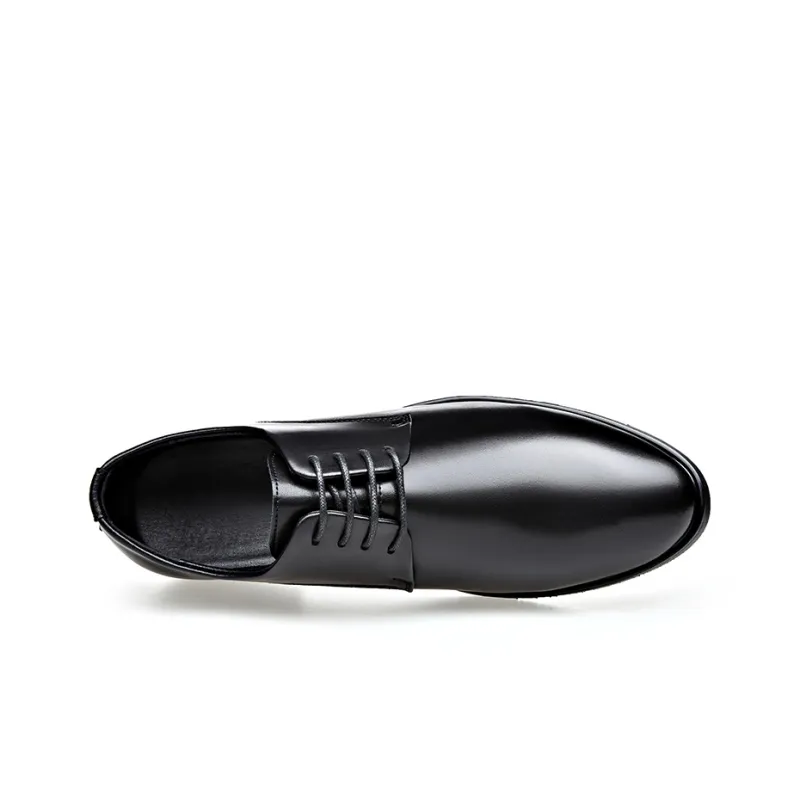 Romon Dress Shoes Men Low Top Black-12